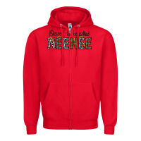 Red blessed to be called neenee Zipper Hoodie - CowhideDigitalArt