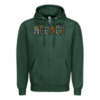 Sports Green blessed to be called neenee Zipper Hoodie - CowhideDigitalArt