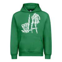Emerald la hand sign lazy diy halloween costume skeleton los angeles pullover Urban Hoodie - trangStudio