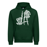 Forest Green la hand sign lazy diy halloween costume skeleton los angeles pullover Urban Hoodie - trangStudio