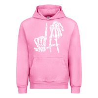 Fuchsia Pink la hand sign lazy diy halloween costume skeleton los angeles pullover Urban Hoodie - trangStudio