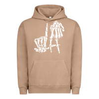 Pigment Burro la hand sign lazy diy halloween costume skeleton los angeles pullover Urban Hoodie - trangStudio