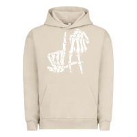 Pigment French Oak la hand sign lazy diy halloween costume skeleton los angeles pullover Urban Hoodie - trangStudio