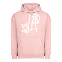 Pigment Salmon la hand sign lazy diy halloween costume skeleton los angeles pullover Urban Hoodie - trangStudio
