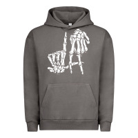 Pigment Tornado la hand sign lazy diy halloween costume skeleton los angeles pullover Urban Hoodie - trangStudio