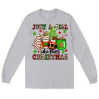 Moon Dust just a girl who loves christmas Long Sleeve Tee - OliviaCreatesArt