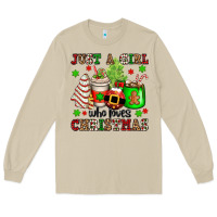 Mushroom just a girl who loves christmas Long Sleeve Tee - OliviaCreatesArt
