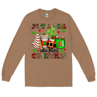 Just A Girl Who Loves Christmas Long Sleeve Tee | Teevron
