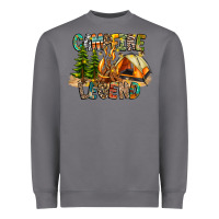 Storm Campfire Legend Heavyweight Sweatshirt - CowhideDigitalArt