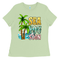 Matcha Sea you soon Ladies Tee - NancyCooperArtShop