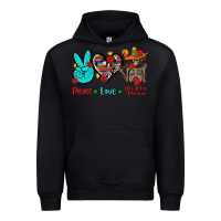 Peace Love Dia De Los Muertos Urban Hoodie | Teevron