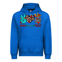 Cobalt peace love dia de los muertos Urban Hoodie - AdoDesignShop