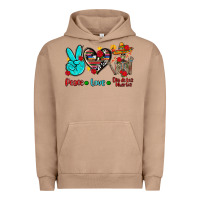 Pigment Burro peace love dia de los muertos Urban Hoodie - AdoDesignShop