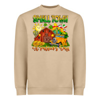 Mushroom Small Town St Patrick's Day Heavyweight Sweatshirt - CowhideDigitalArt