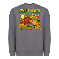 Storm Small Town St Patrick's Day Heavyweight Sweatshirt - CowhideDigitalArt