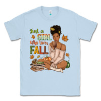 Just A Girl Who Loves Fall Afro Woman Classic Tee | Teevron