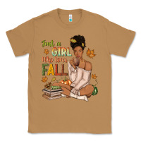 Toasted Coconut Just a girl who loves Fall afro woman Classic Tee - NancyCooperArtShop