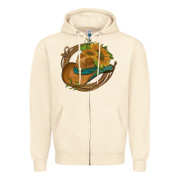 Sandshell western hat with sunflowers and rope Zipper Hoodie - Artiststas