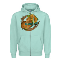 Seafoam western hat with sunflowers and rope Zipper Hoodie - Artiststas