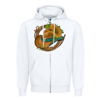 White western hat with sunflowers and rope Zipper Hoodie - Artiststas