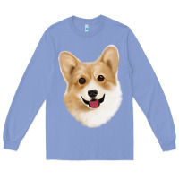 Colony Blue Corgi Long Sleeve Tee - Jasminsmagicworld