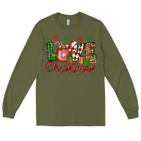 Army Green love christmas Long Sleeve Tee - OliviaCreatesArt