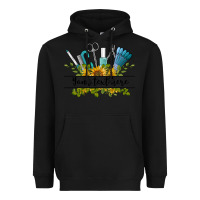 Black customize nail tools with sunflower preview Heavyweight Hoodie - BarkalooDesign