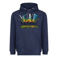 Navy customize nail tools with sunflower preview Heavyweight Hoodie - BarkalooDesign