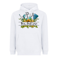 White customize nail tools with sunflower preview Heavyweight Hoodie - BarkalooDesign