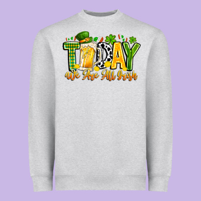 Today We Are All Irish Heavyweight Sweatshirt Designed By Cowhidedigitalart