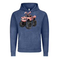 Vintage Denim Easter monster truck Easter Day Vintage Hoodie - HowdyJamesFarm