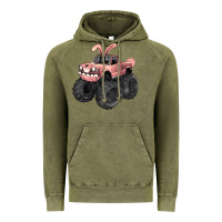Vintage Olive Easter monster truck Easter Day Vintage Hoodie - HowdyJamesFarm
