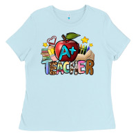 Baby Blue a teacher Ladies Tee - NancyCooperArtShop