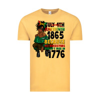 Vintage Mustard juneteenth 1865 because my ancestors Vintage Tee - CowGirlArtShop