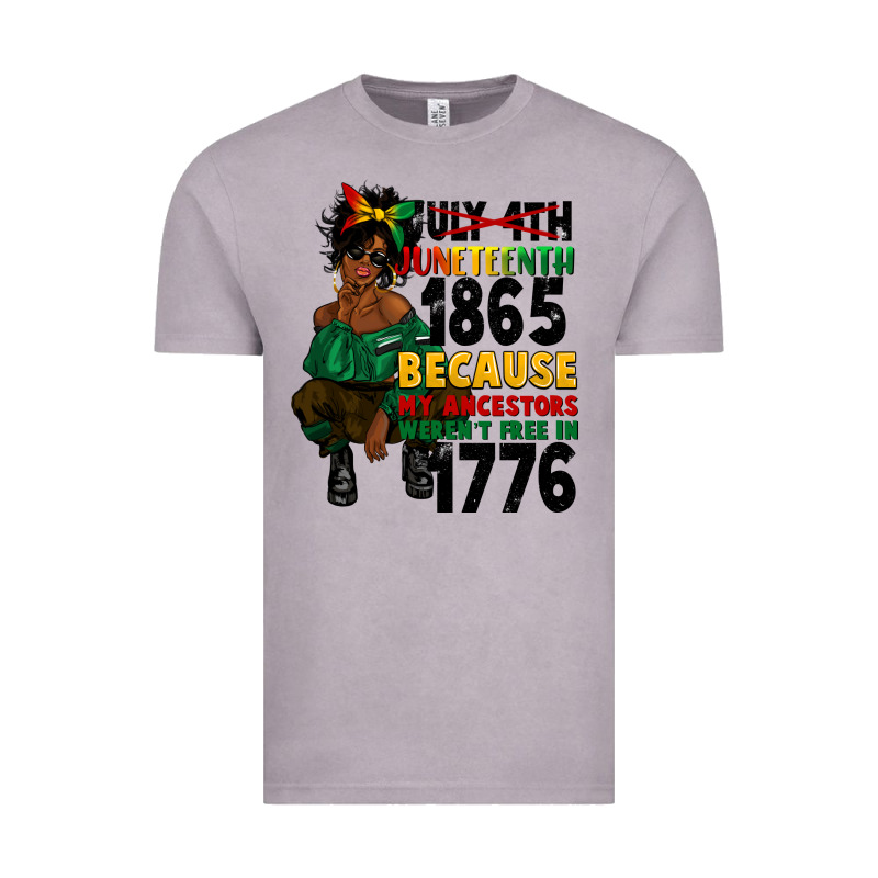 Juneteenth 1865 Because My Ancestors Vintage Tee by CowGirlArtShop | Teevron