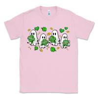 Bubblegum Pink clover ghostie st.patrick's day Classic Tee - Artiststas