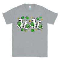Heather Grey clover ghostie st.patrick's day Classic Tee - Artiststas