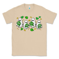 Mushroom clover ghostie st.patrick's day Classic Tee - Artiststas