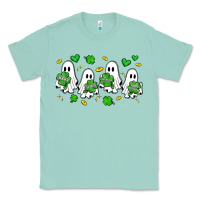 Seafoam clover ghostie st.patrick's day Classic Tee - Artiststas
