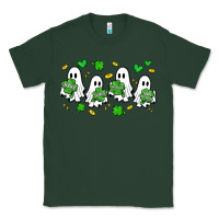 Sports Green clover ghostie st.patrick's day Classic Tee - Artiststas