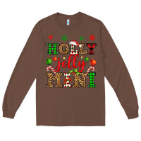 Chestnut holly jolly mini Long Sleeve Tee - OliviaCreatesArt