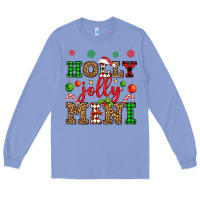 Colony Blue holly jolly mini Long Sleeve Tee - OliviaCreatesArt