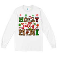 White holly jolly mini Long Sleeve Tee - OliviaCreatesArt