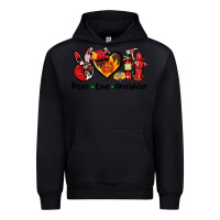 Black peace love firefighter Urban Hoodie - AdoDesignShop