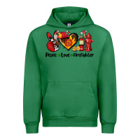 Emerald peace love firefighter Urban Hoodie - AdoDesignShop