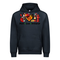 Navy peace love firefighter Urban Hoodie - AdoDesignShop