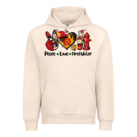 Sandshell peace love firefighter Urban Hoodie - AdoDesignShop