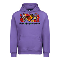 Tulip peace love firefighter Urban Hoodie - AdoDesignShop