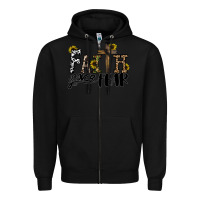 Black faith over fear Zipper Hoodie - CowhideDigitalArt