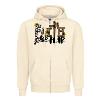 Sandshell faith over fear Zipper Hoodie - CowhideDigitalArt